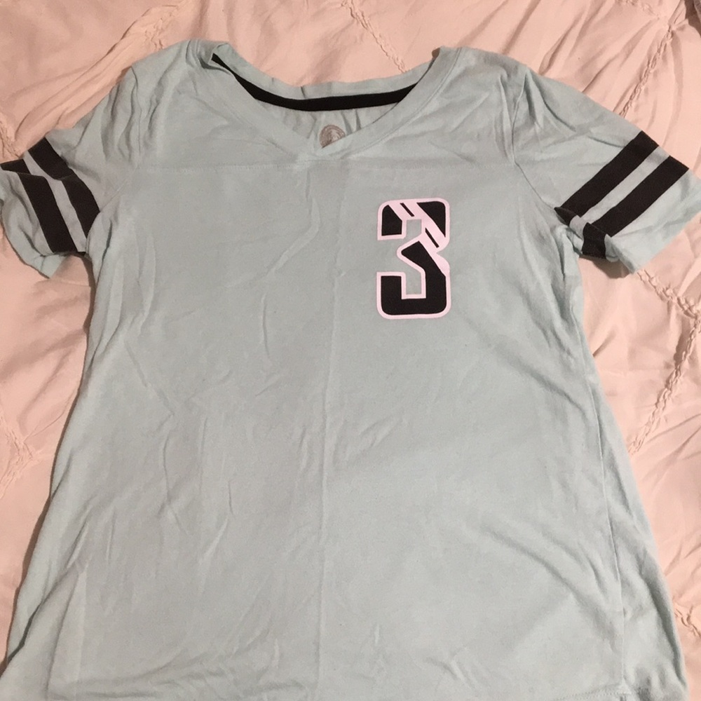 Blue jersey top